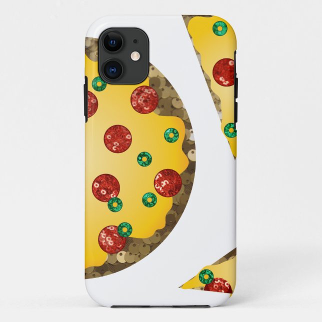 sequin pizza Case-Mate iPhone case (Back)