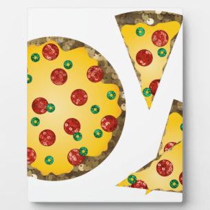 sequin pizza plaque