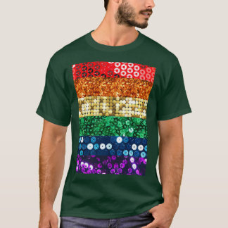 sequin pride flag T-Shirt