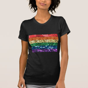 sequin pride flag T-Shirt