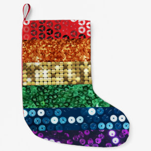 sequin pride flag xmas christmas stocking