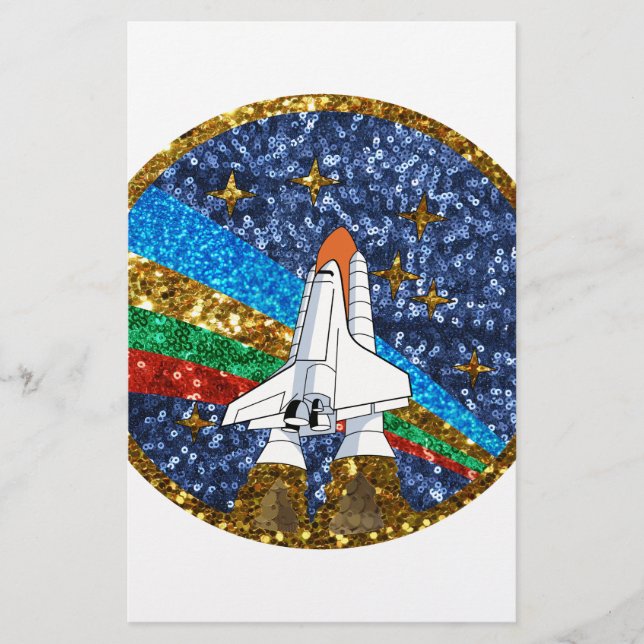 sequin space ship (Front)