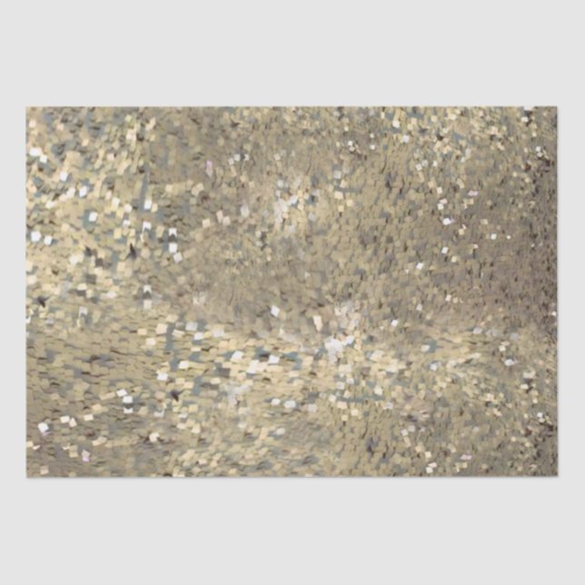 Sequin themed gold tissue paper (Front)