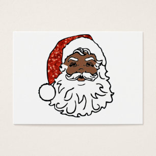 sequins black santa claus