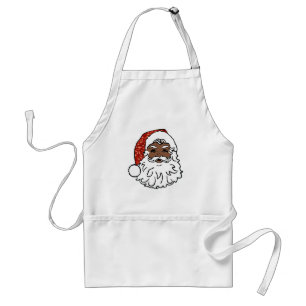 sequins black santa claus standard apron