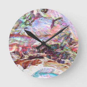 Sequins Haze Round Clock