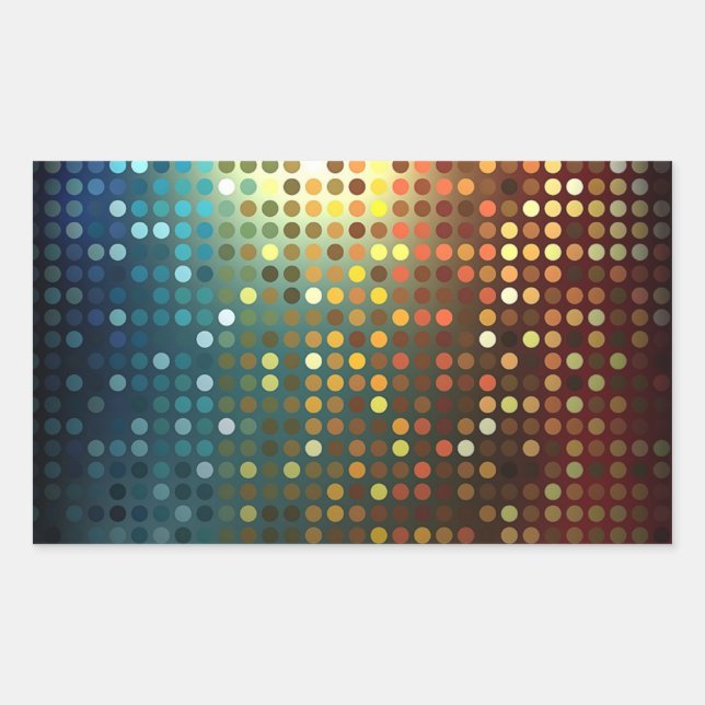 Sequins Rectangular Stickers (Front)