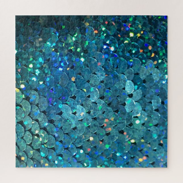 Sequins Sparkle: Macro Abstract Background Jigsaw Puzzle (Vertical)