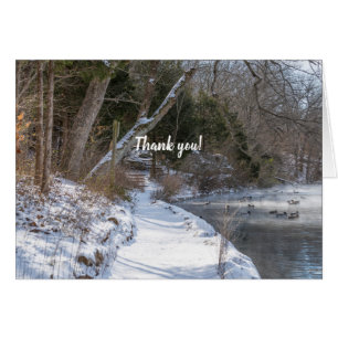 Sequiota Winter Walk Thank You Card