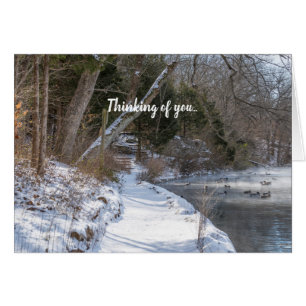 Sequiota Winter Walk Thinking Of You Card