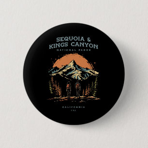 Sequoia And Kings Canyon National Parks Backpackin 6 Cm Round Badge