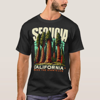 Sequoia California Giant Redwood Forest T-Shirt