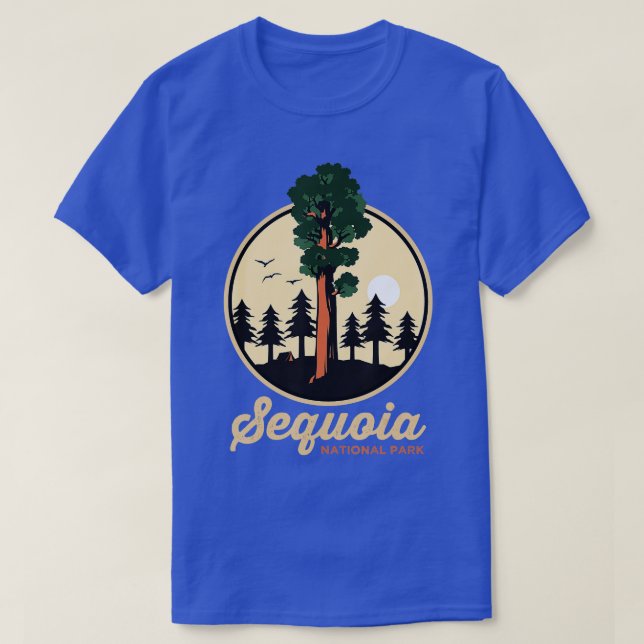 Sequoia General Sherman Tree Camping Sequoia Natio T-Shirt (Design Front)
