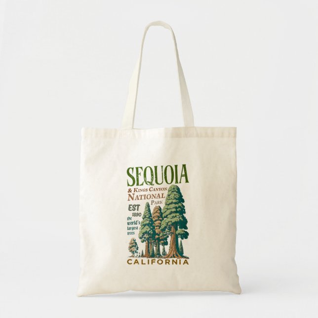 Sequoia Kings Canyon National Parks T-Shirt Tote Bag (Front)