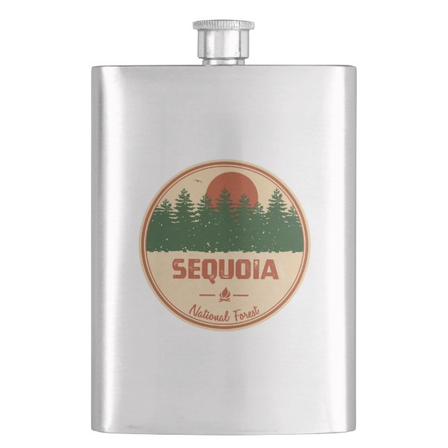 Sequoia National Forest Hip Flask (Front)