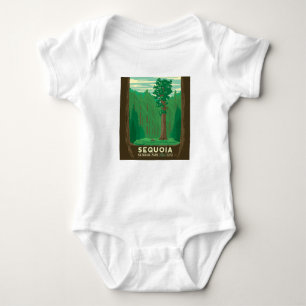 Sequoia National Park Baby Bodysuit