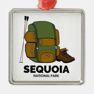 Sequoia National Park Backpack Metal Tree Decoration