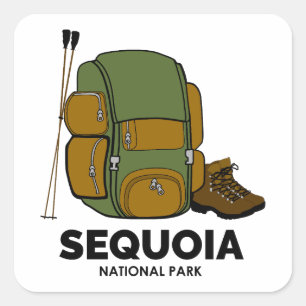 Sequoia National Park Backpack Square Sticker
