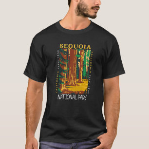 Sequoia National Park California Distressed Vintag T-Shirt