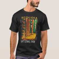 Sequoia National Park California Retro Distressed