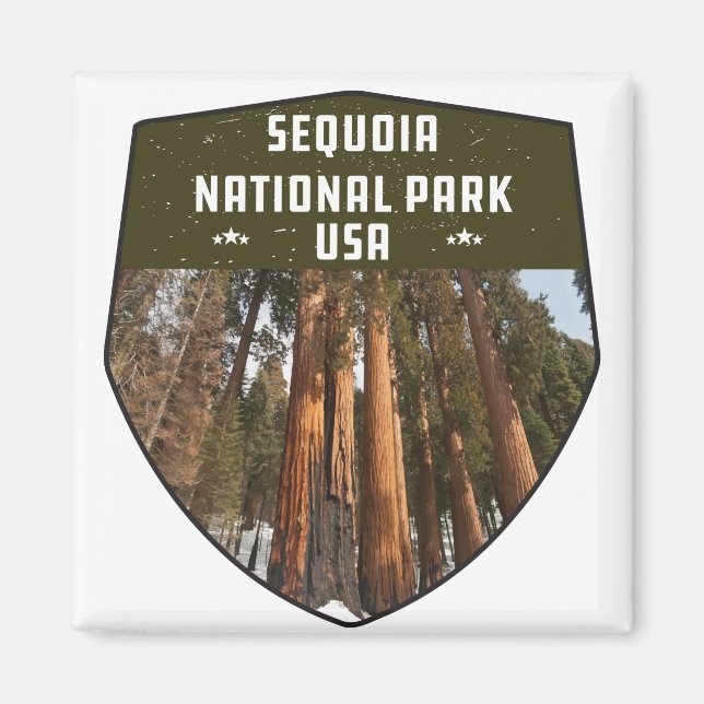 Sequoia National Park California sequoia trees Magnet (Front)