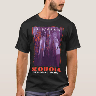 Sequoia National Park California Vintage WPA Poste T-Shirt