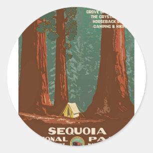 Sequoia National Park Classic Round Sticker