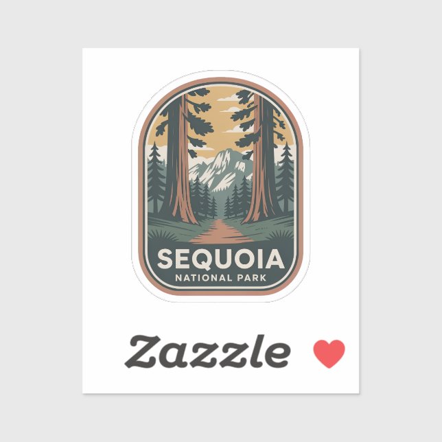 Sequoia National Park Forest Badge (Sheet)