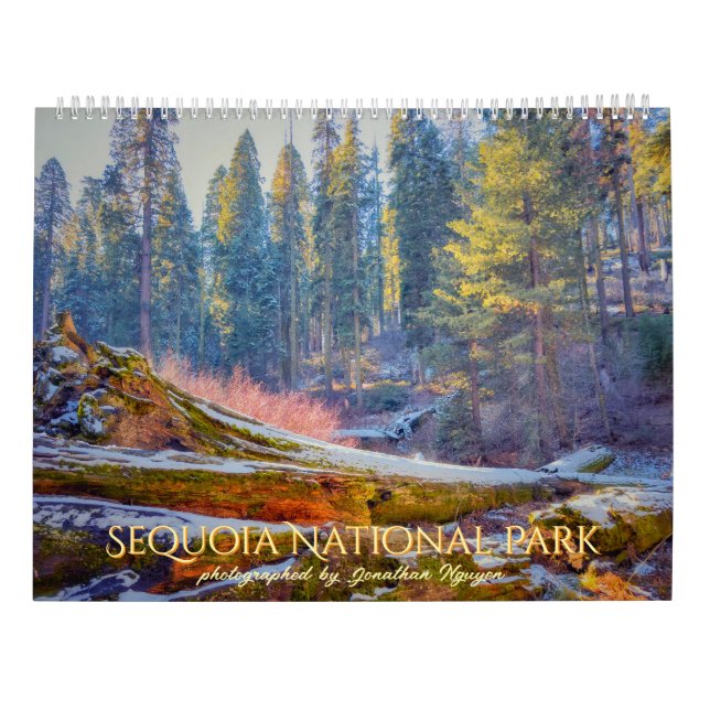 Sequoia National Park Forest Landscapes Calendar (Back)