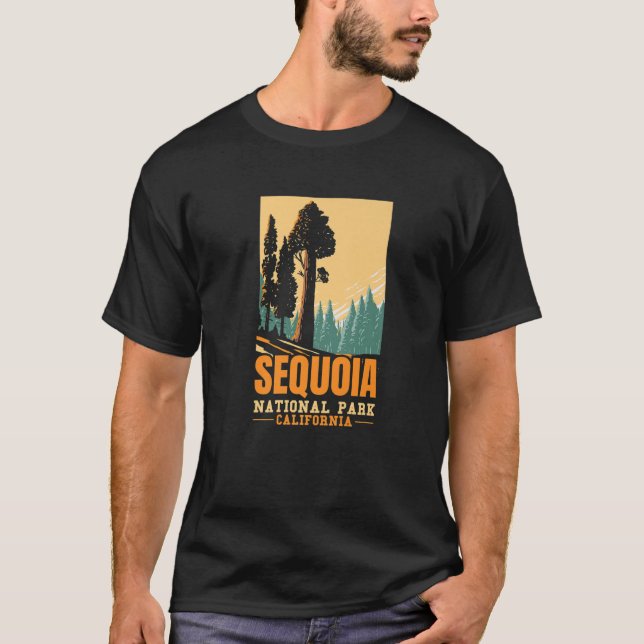 Sequoia National Park Hiking California Sequoias T-Shirt (Front)