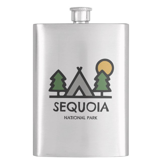 Sequoia National Park Hip Flask (Front)