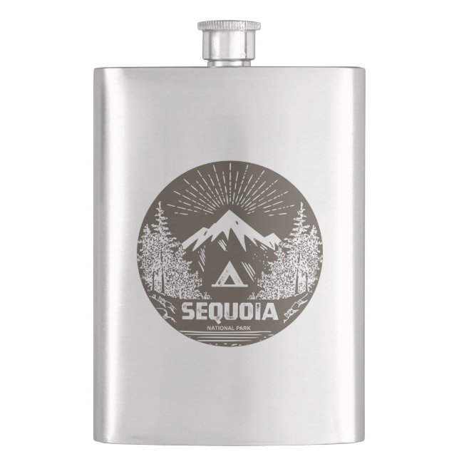 Sequoia National Park Hip Flask (Front)