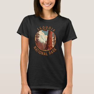 Sequoia National Park Illustration Distressed T-Shirt