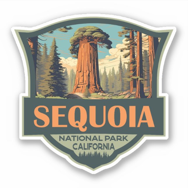 Sequoia National Park Illustration Retro (Front)