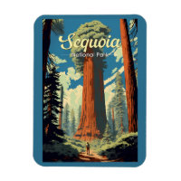 Sequoia National Park Illustration Retro