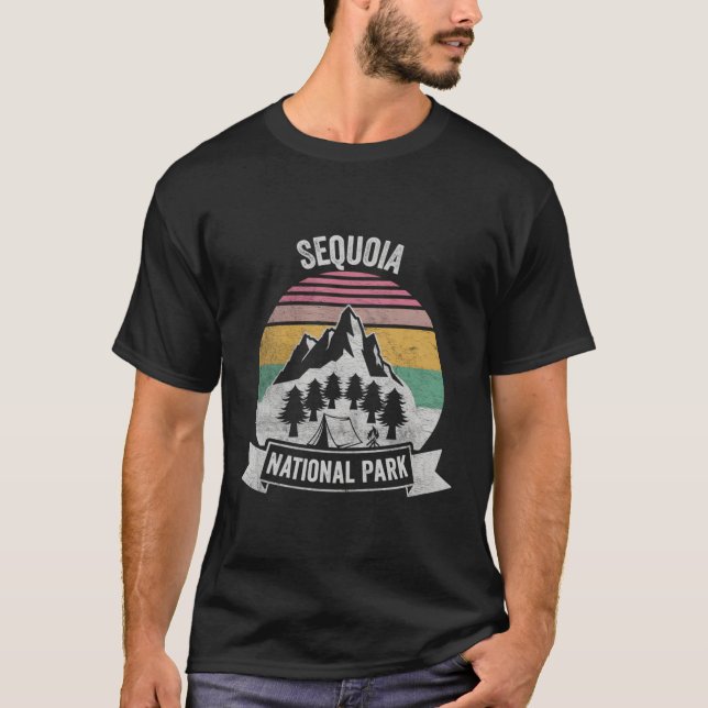Sequoia National Park Map T-Shirt (Front)
