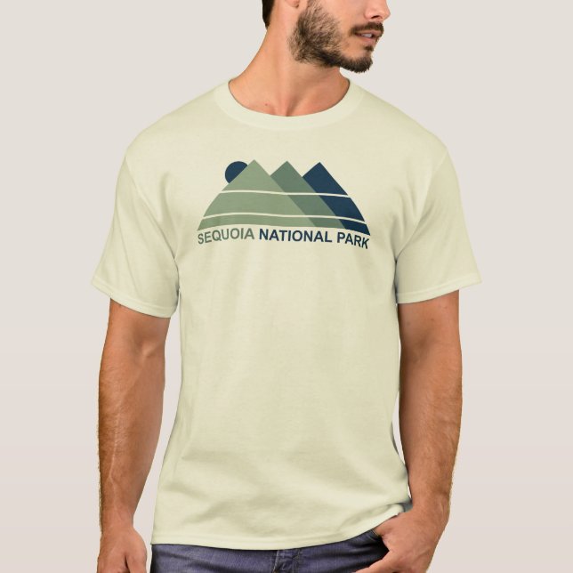 Sequoia National Park Mountain Sun T-Shirt (Front)
