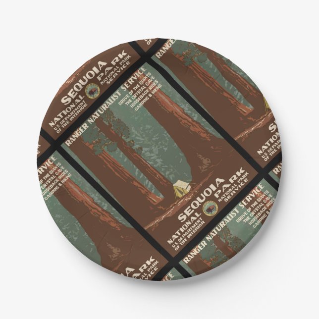 Sequoia National Park Paper Plate (Front)