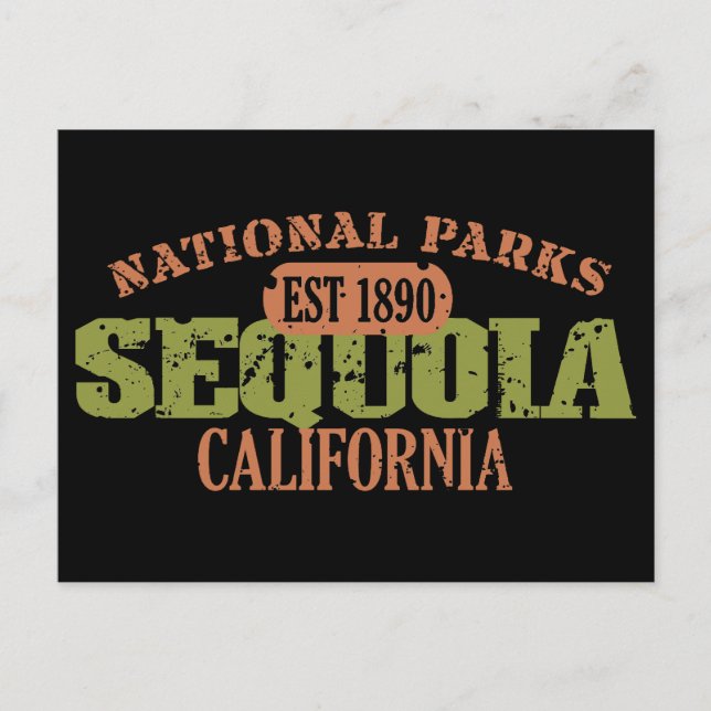 Sequoia National Park Postcard (Front)