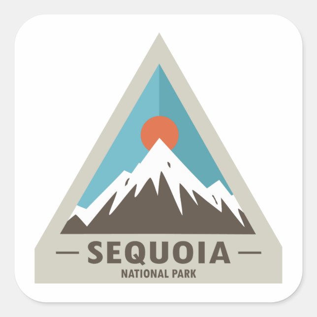 Sequoia National Park Square Sticker (Front)