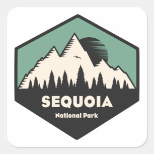 Sequoia National Park Square Sticker