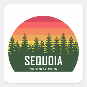 Sequoia National Park Square Sticker