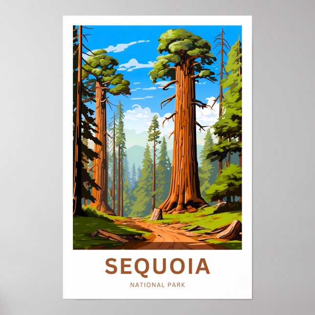 Sequoia National Park Travel Print (Front)