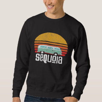 Sequoia National Park Vintage Hippie Van Road Trip Sweatshirt