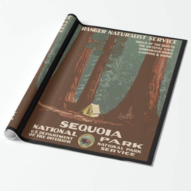 Sequoia National Park Wrapping Paper (Unrolled)