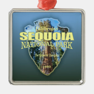 Sequoia NP (arrowhead) Metal Tree Decoration