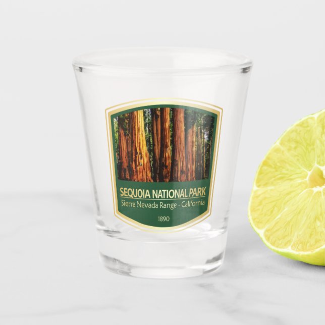 Sequoia NP (PF1) Shot Glass (Front)