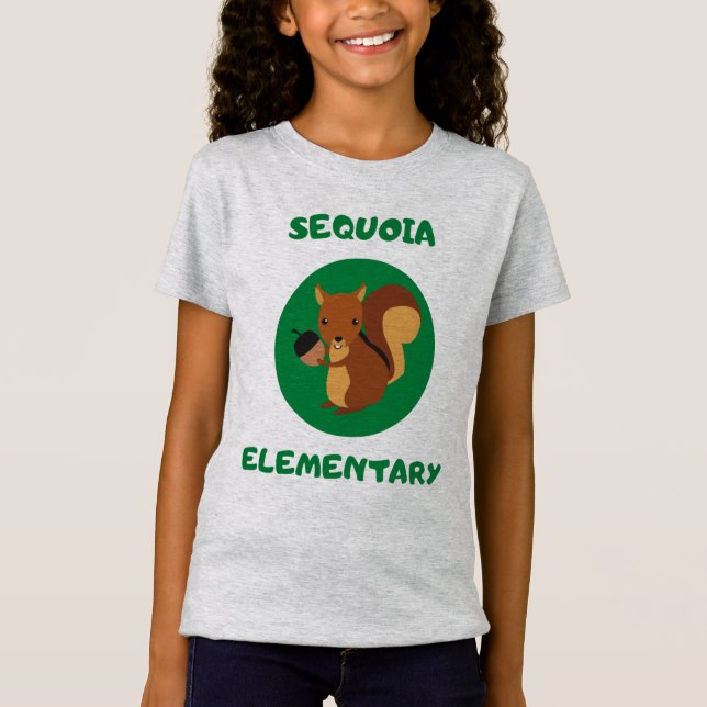 Sequoia Squirrel Kids T T-Shirt (Front)