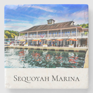 Sequoyah Marina Stone Coaster