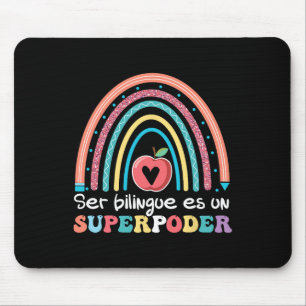 Ser Bilingue Es Un Superpoder Back To School Spani Mouse Mat
